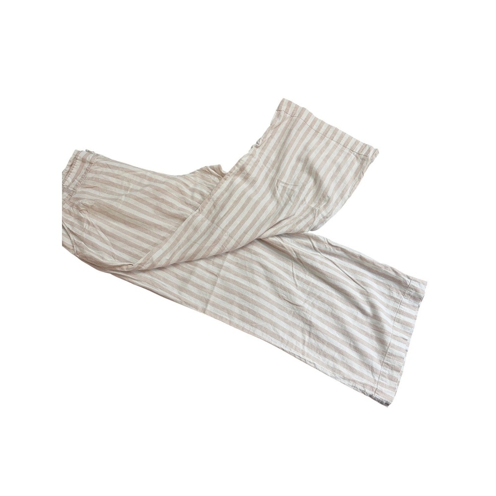 torrid Beige and White Striped Wide Leg Pants - Picture 5 of 15